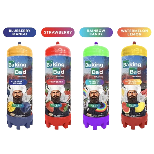 NEW!!!  Райски газ флакон BAKING BAD 1364G (С ВКУСОВЕ)